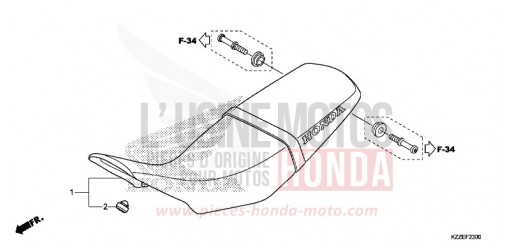 SIEGE CRF250RLAJ de 2018